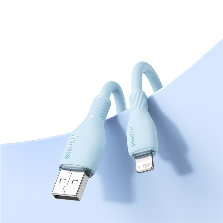 (2m) 2.4A USB A auf Lightning Ladekabel Datenkabel - Blau