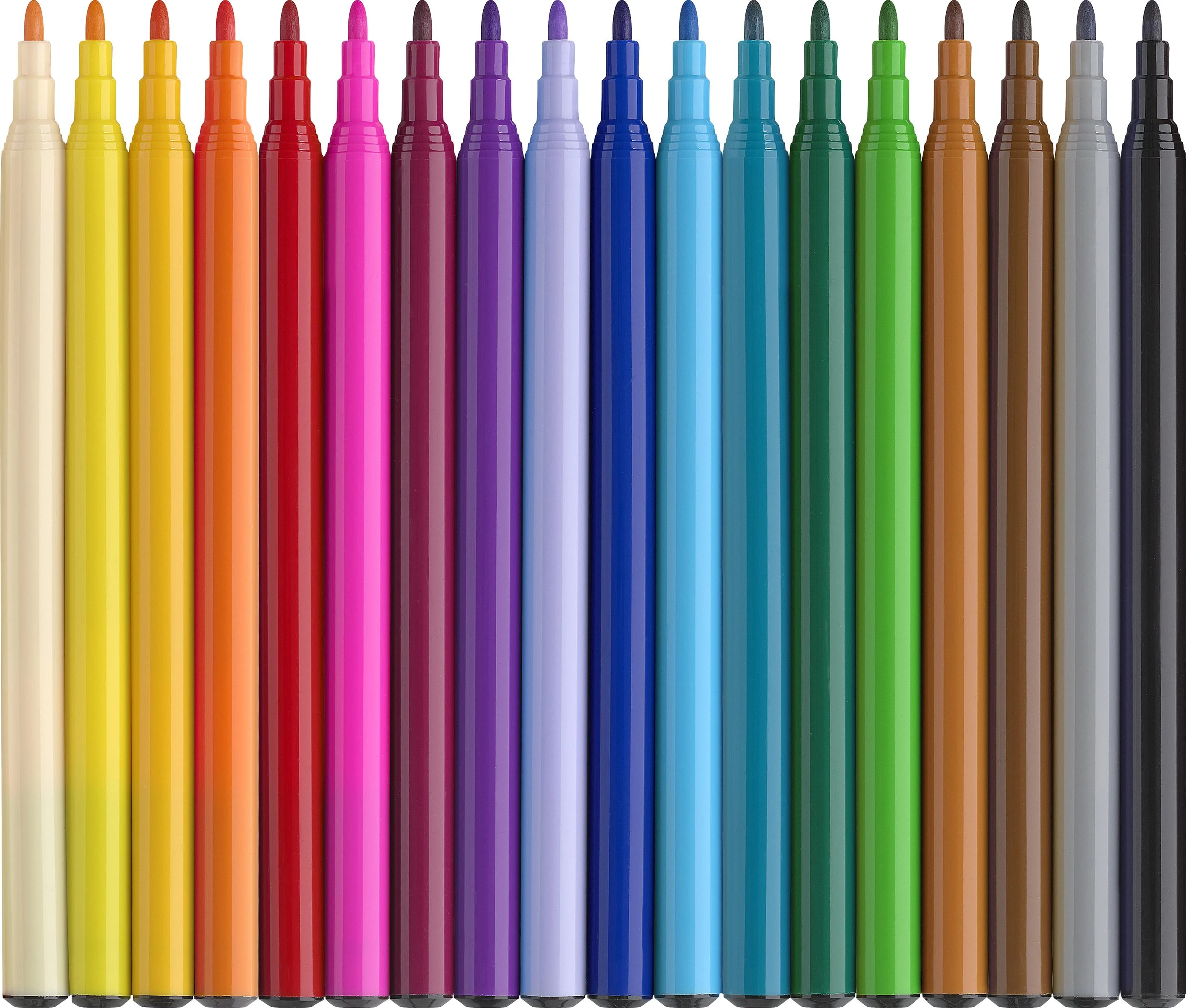 Faber-Castell - Felt-tip tusch Enhjørning 18+6 + klistermærker