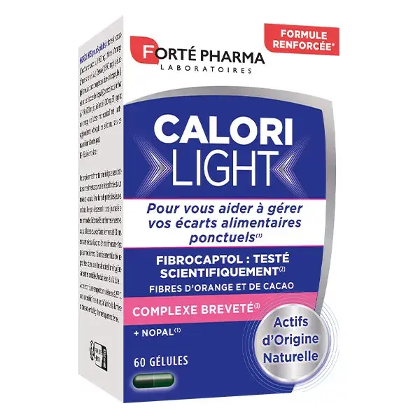 Forté Pharma CaloriLight Fat Binder Weight Loss Nopal 60 Cápsulas