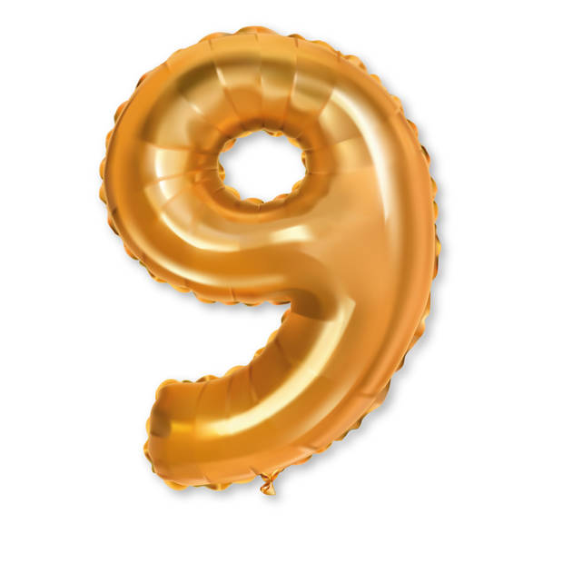Folieballon cijfer 9