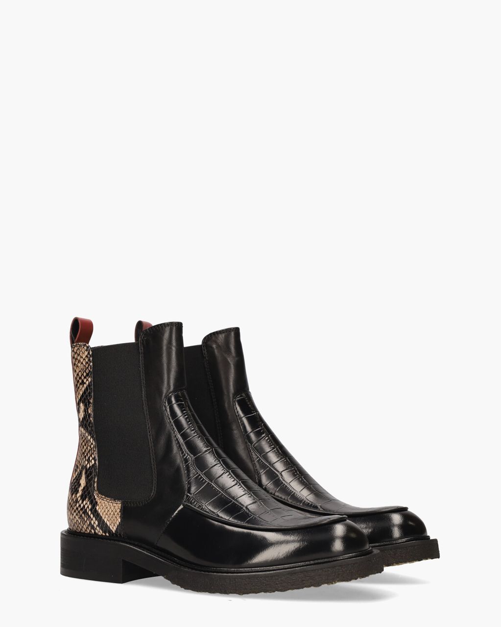 Billi Bi A7100 Zwart/Multicolor Dames Chelseaboots