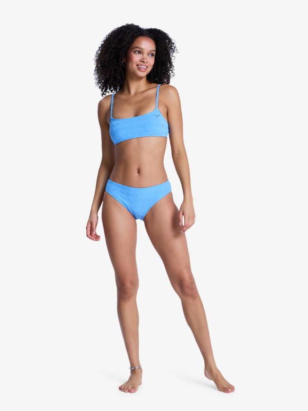 Paradise Wave Hipster Bas de bikini hipster Bleu Femme