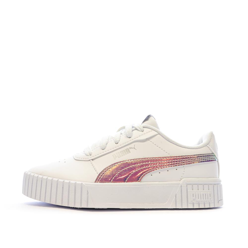 Puma Baskets Blanche Fille Puma Carina 2.0 Holo