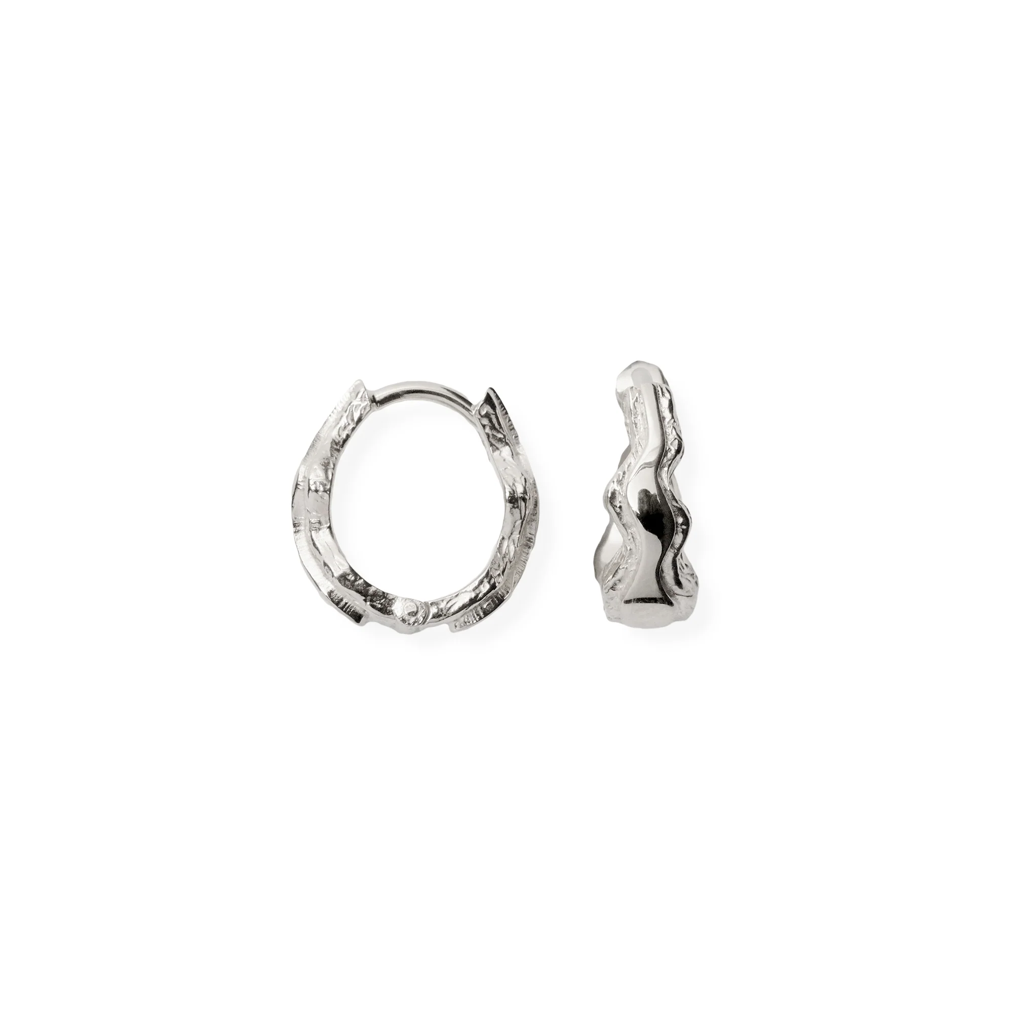 Camille Brinch  Blurry Layers hoops, lille - sølv