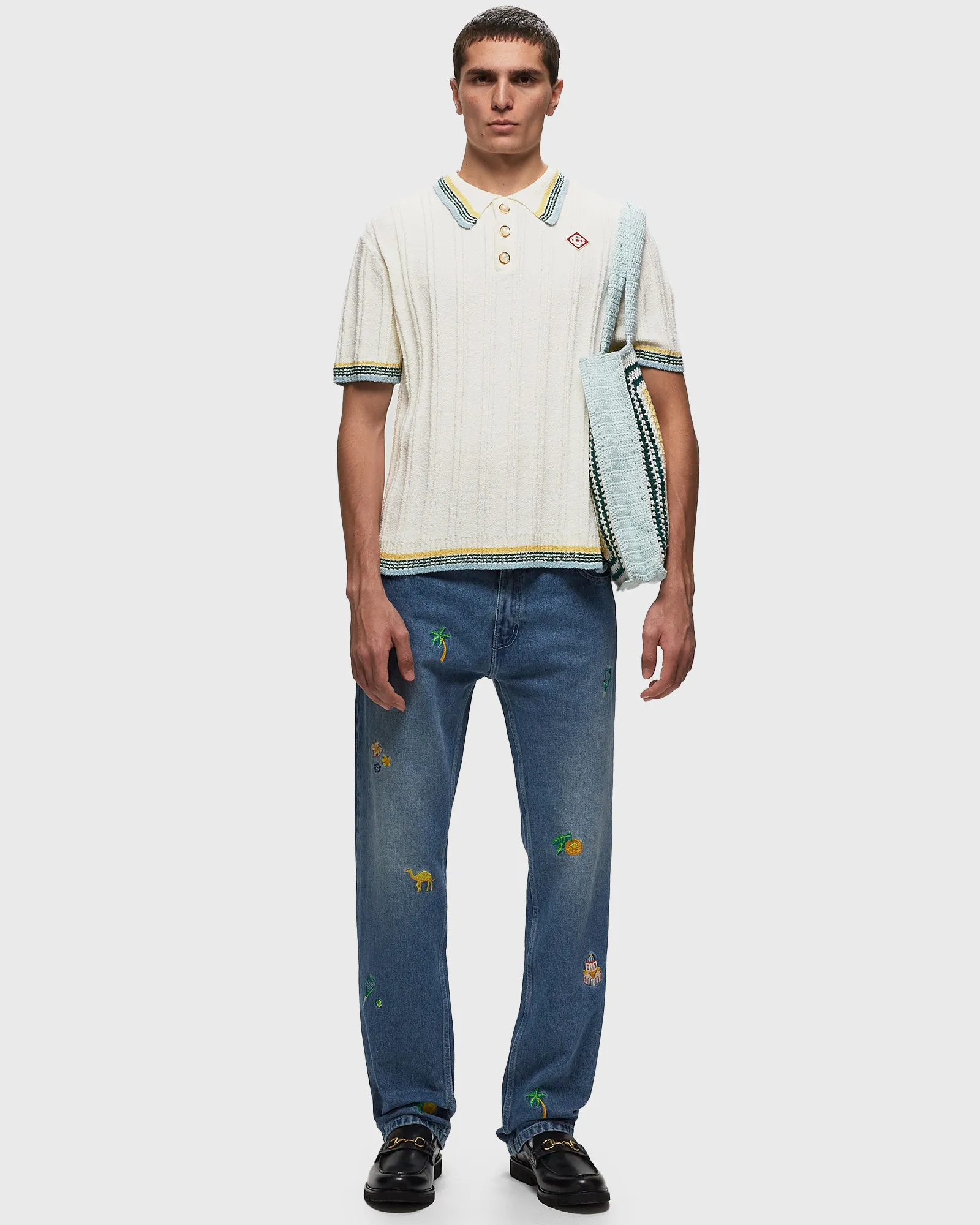 Casablanca RIB BOUCLE POLO
