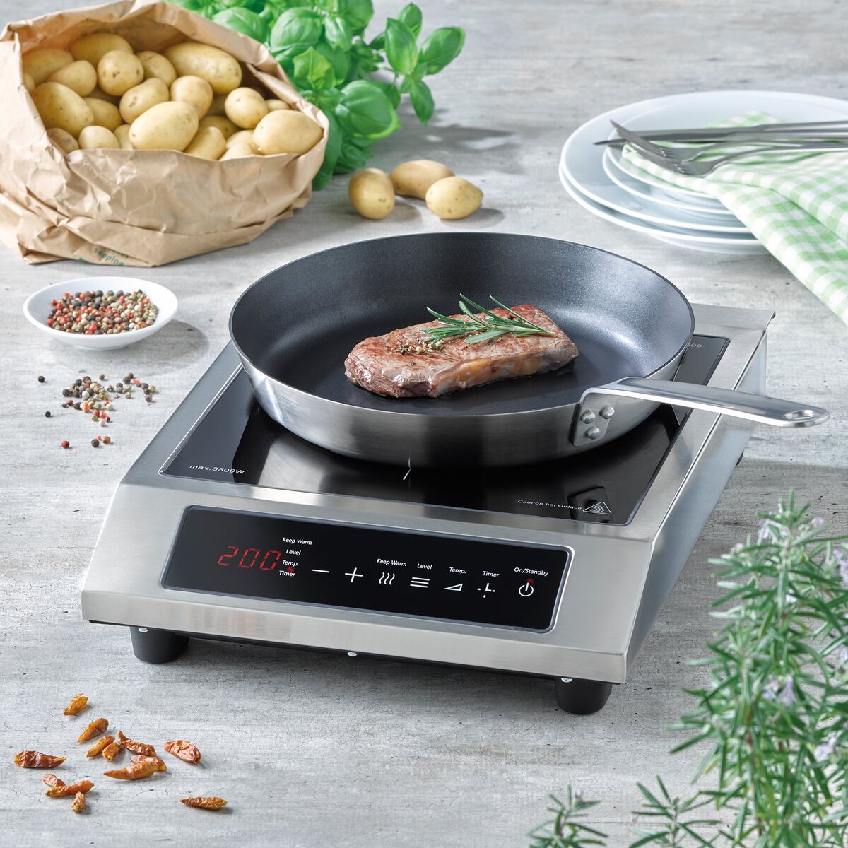 ProChef 3500 induksjonstopp, svart