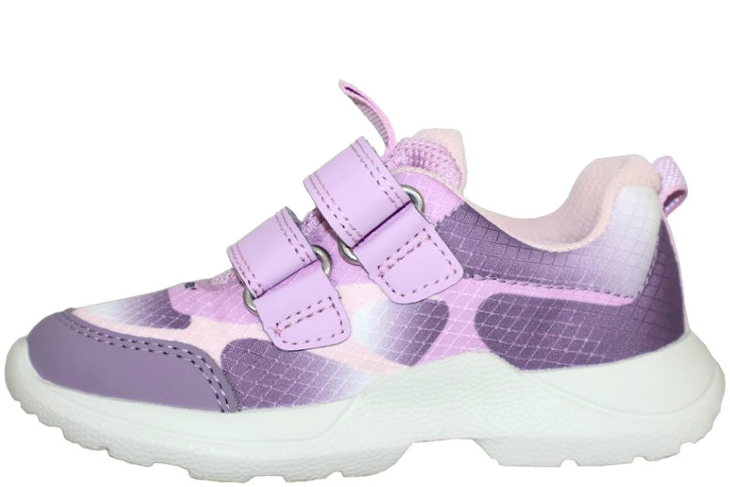 SUPERFIT SKO I LILLA OG ROSA TEKSTIL