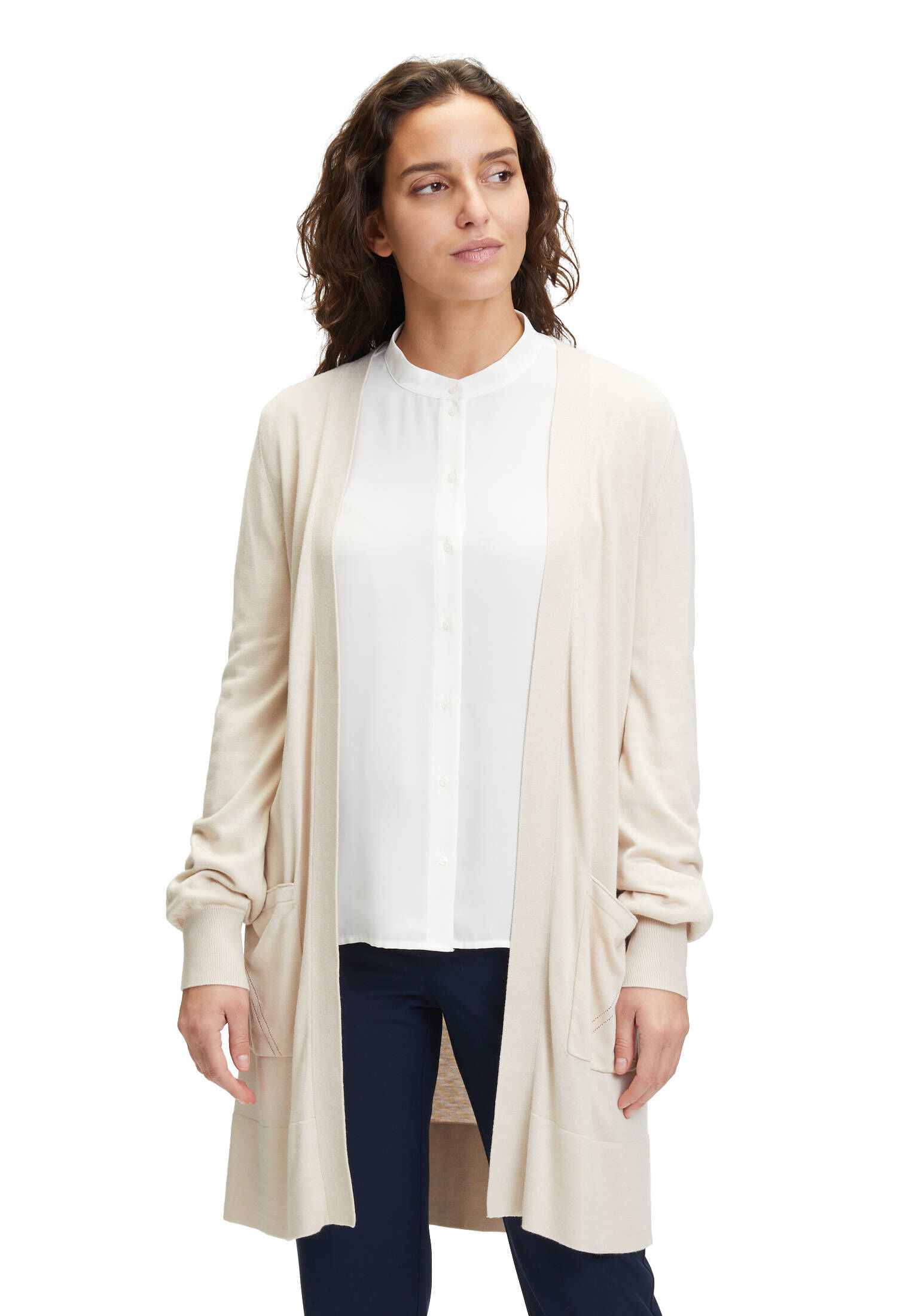 Betty & Co| Damen Feinstrickjacke ohne Verschluss