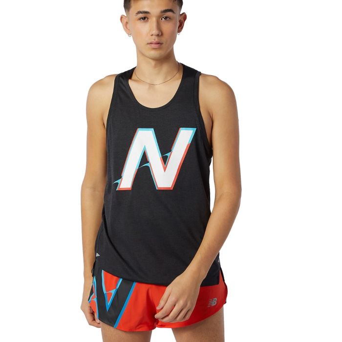 Printed Impact Run Singlet Men