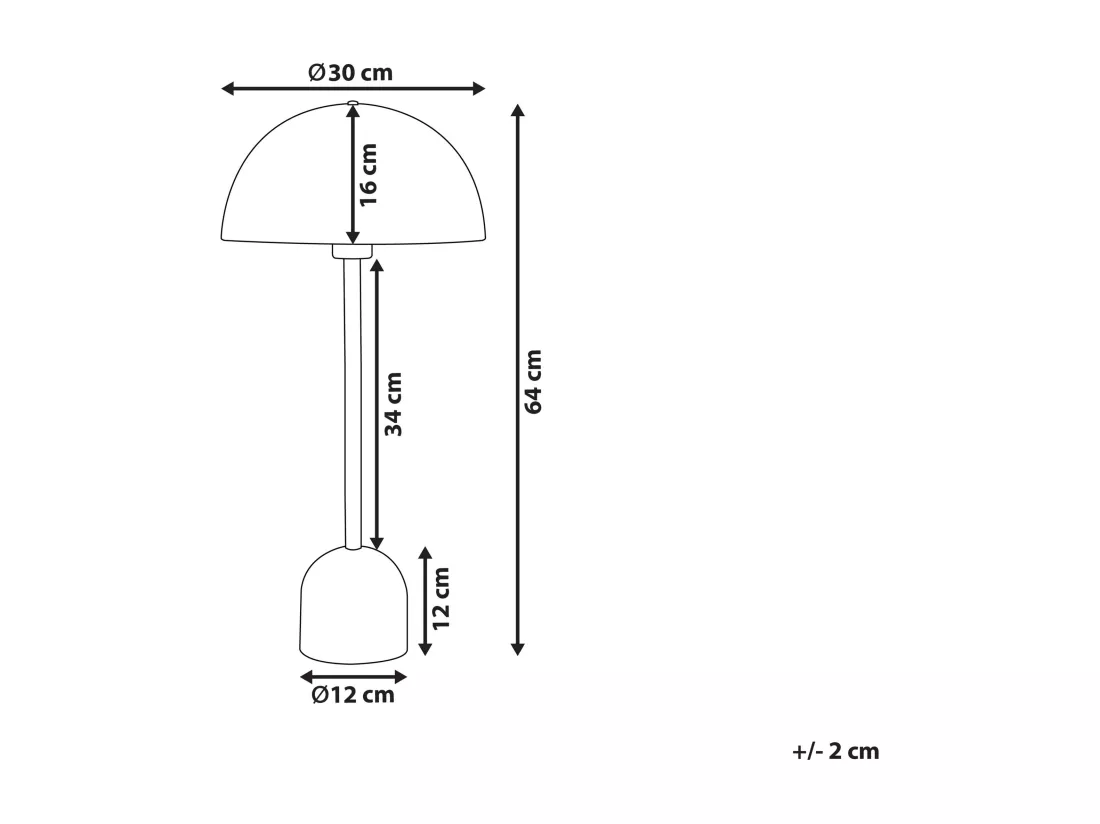 Lampe à poser MACASIA Métal Cuivré