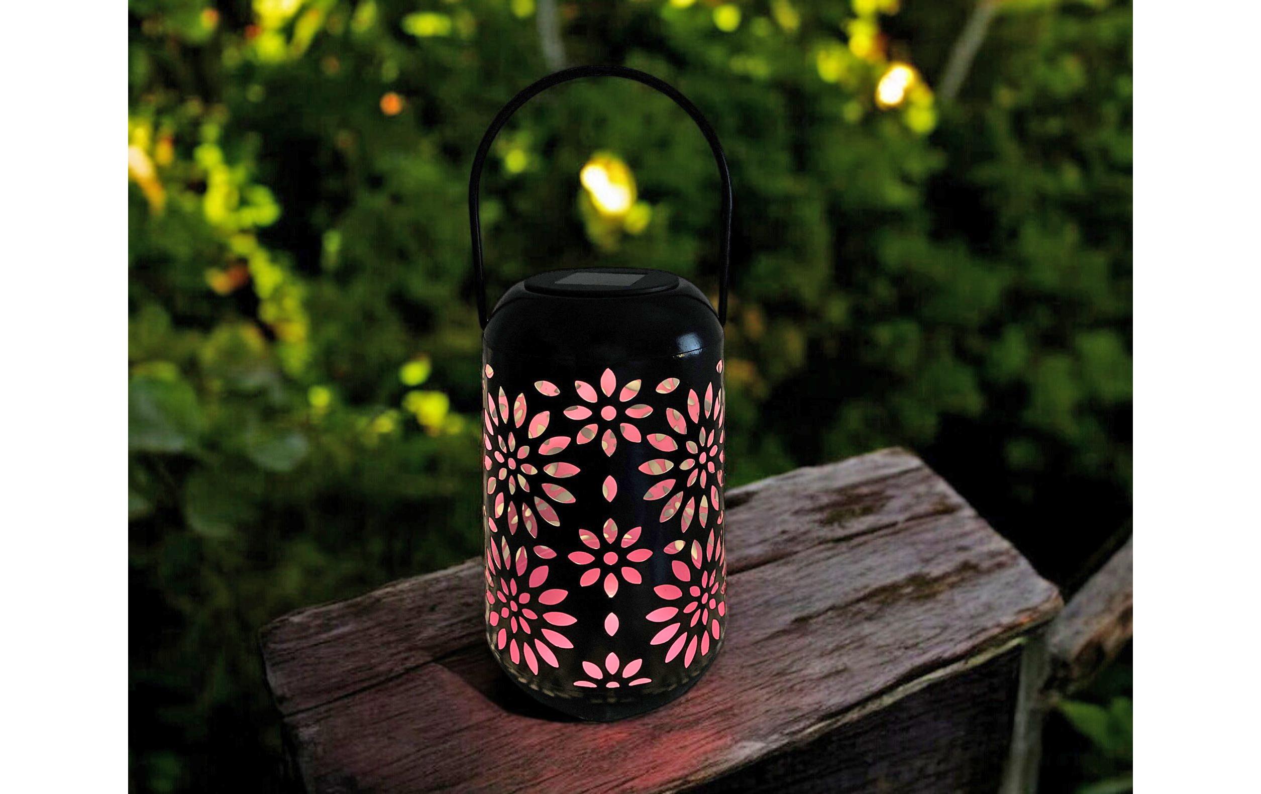 Laterne 3er Assortierung PinkLED Solar Laterne