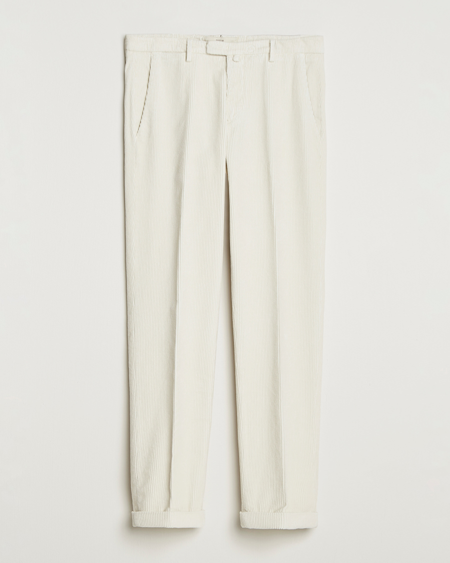 Briglia 1949 Slim Fit Corduroy Trousers Off White