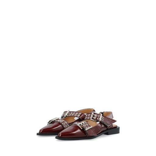 Bianco BIAVictoria Slingback Ballerinasko, Burgundy Nappalak, 39