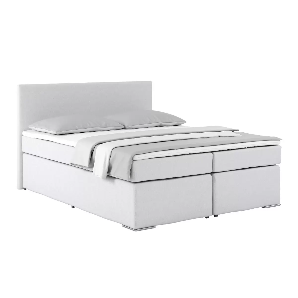 Boxspringbett Nero 160 x 200 blau,grau