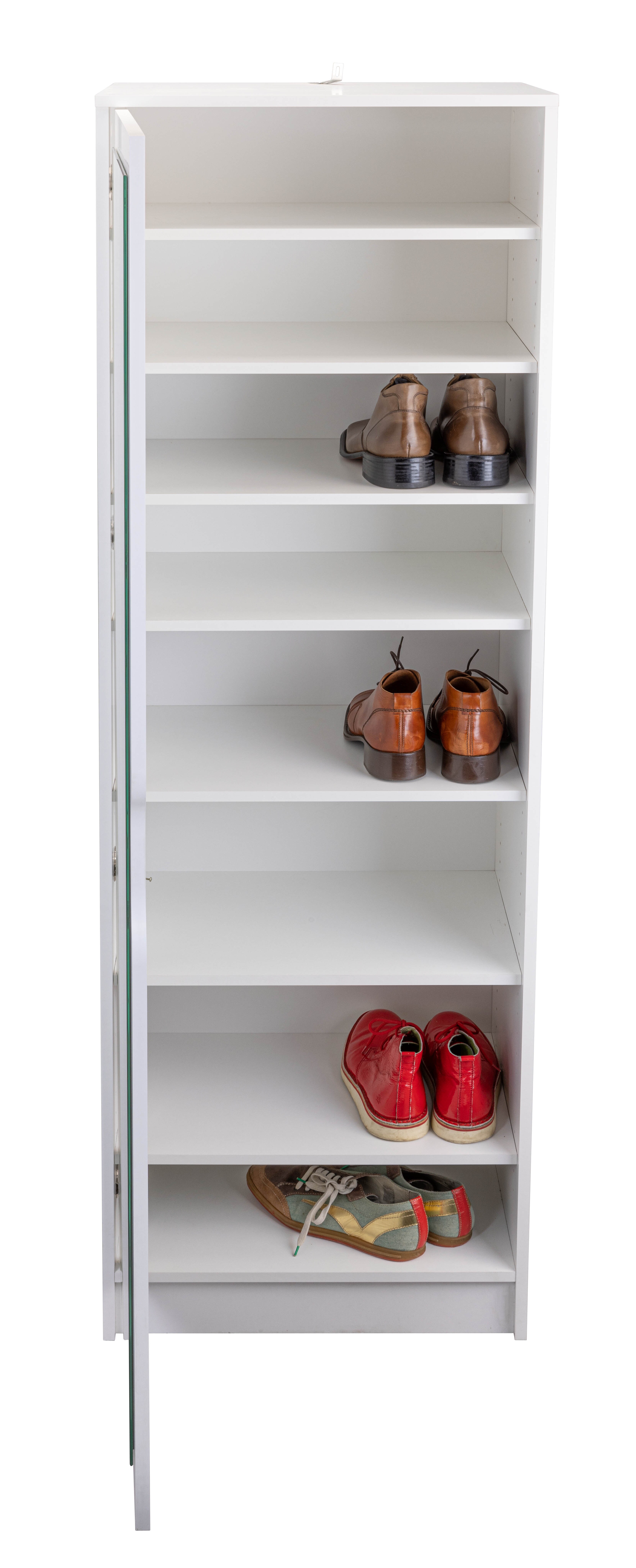 Inter Link Schuhschrank Westphalen - 1 Spielgeltür - weiss