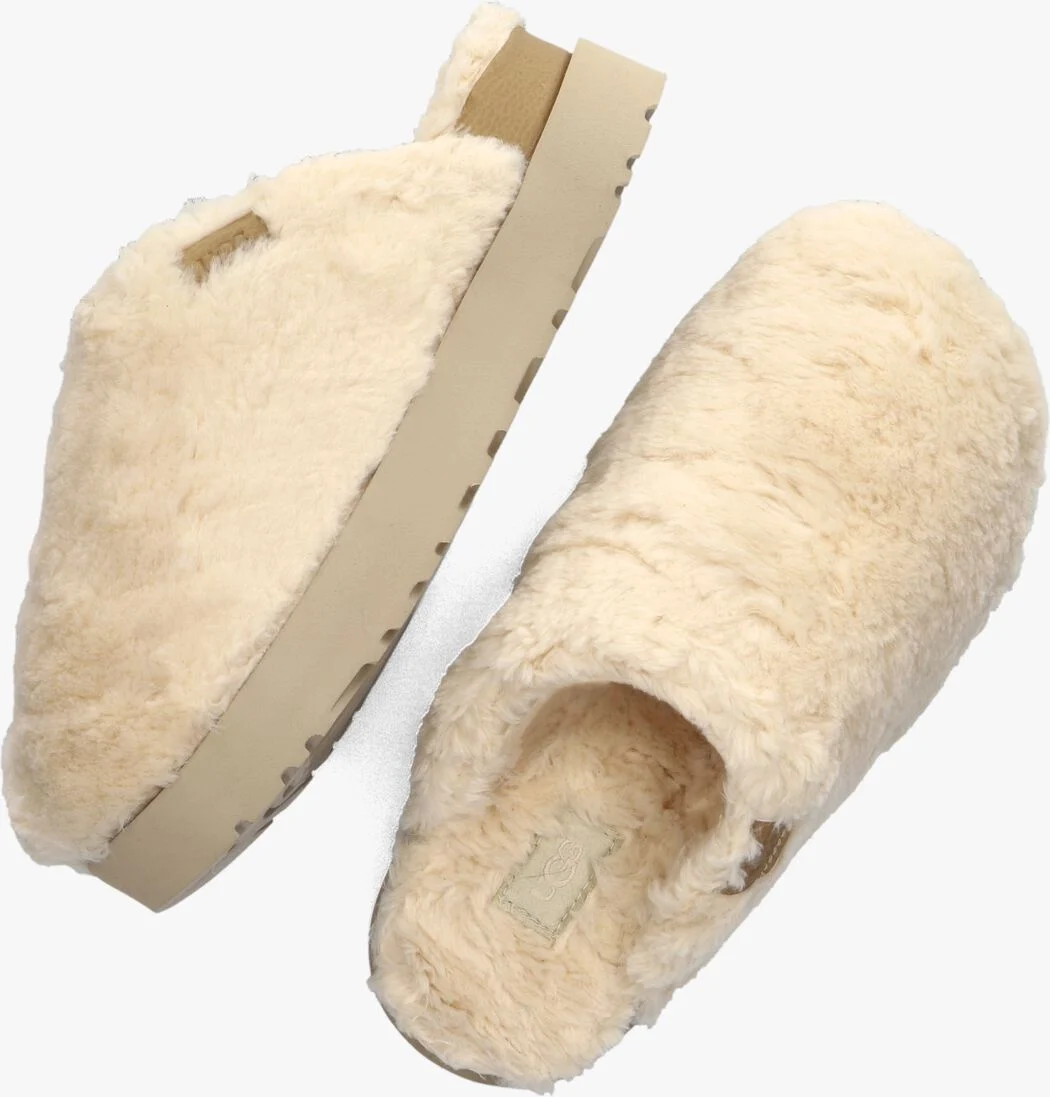 UGG witte ugg pantoffels w fuzz sugar  slide