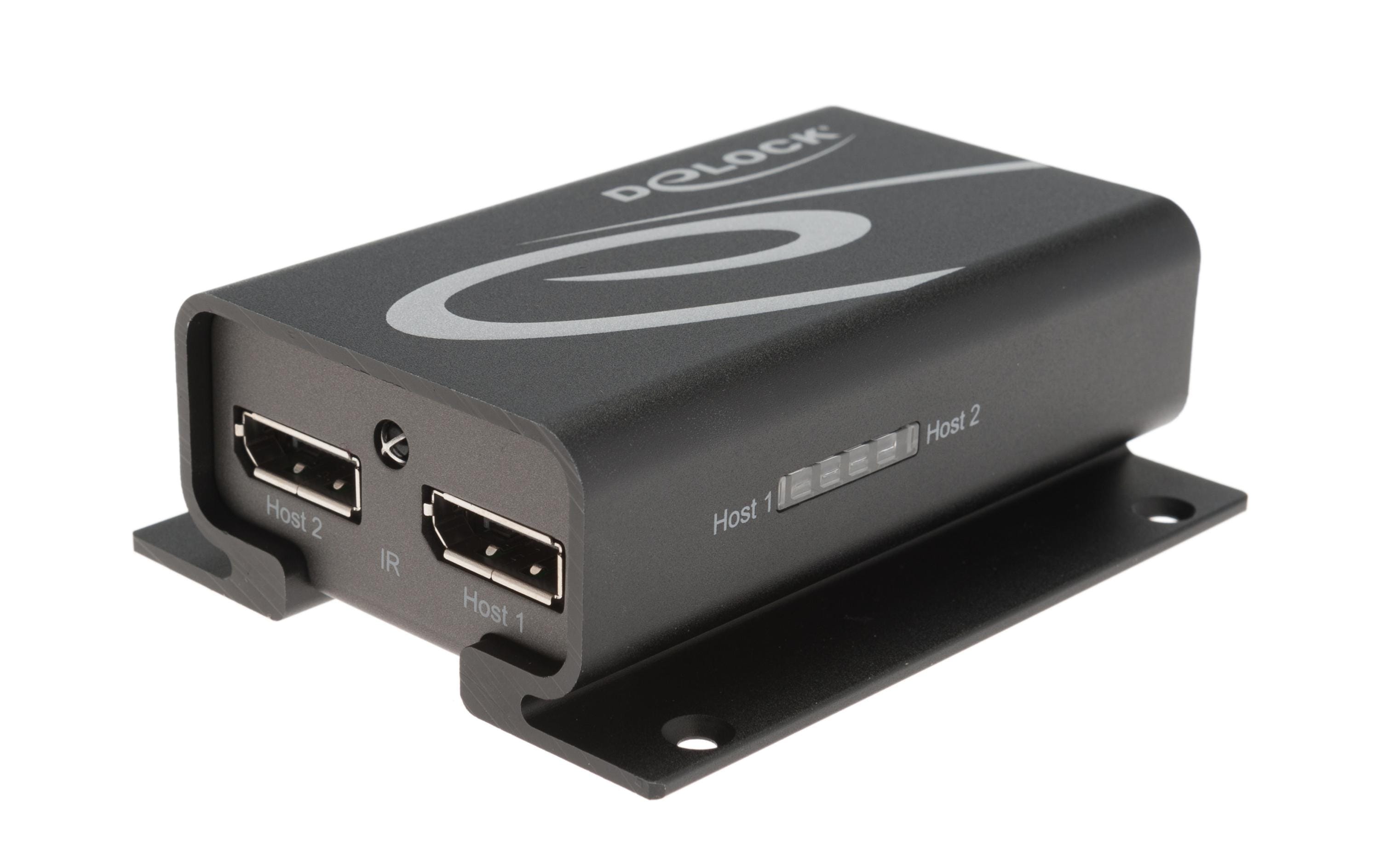 Switchbox Displayport, 2 Port, 4K support<br>Displayport Switchbox mit DP++ und 4K support