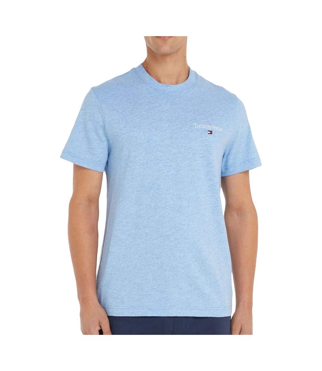 T-shirt Bleu Homme Tommy Hilfiger Heathered