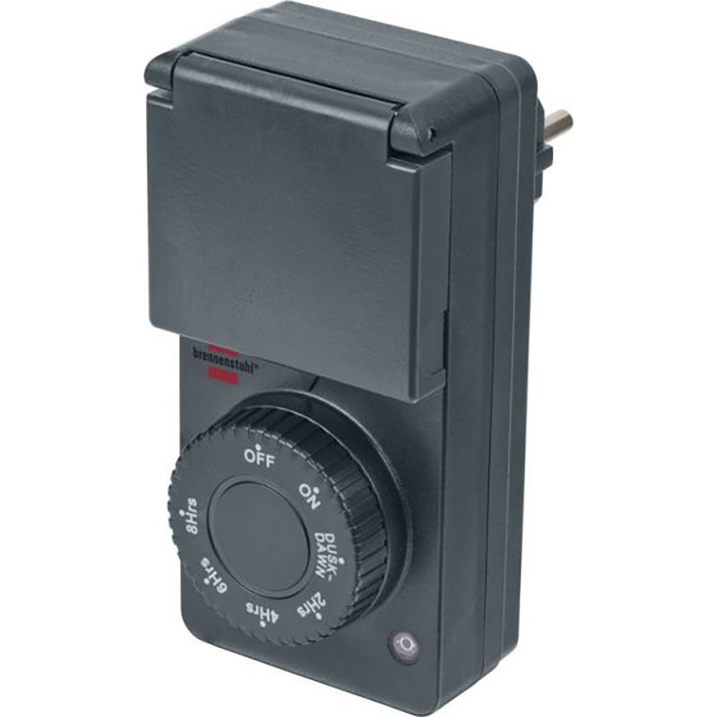 Brennenstuhl 1506120 timer met schemersensor DDT IP44 antraciet