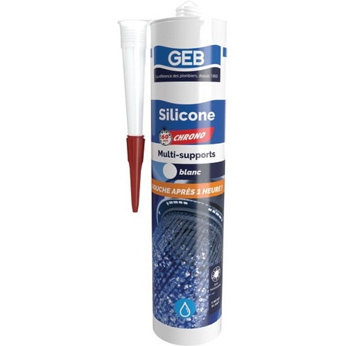 Mastic silicone - 60 min chrono - 280 mL - noir