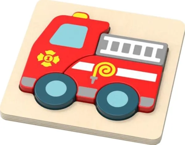 Magni Brandbil puslespil / Fire truck puzzle