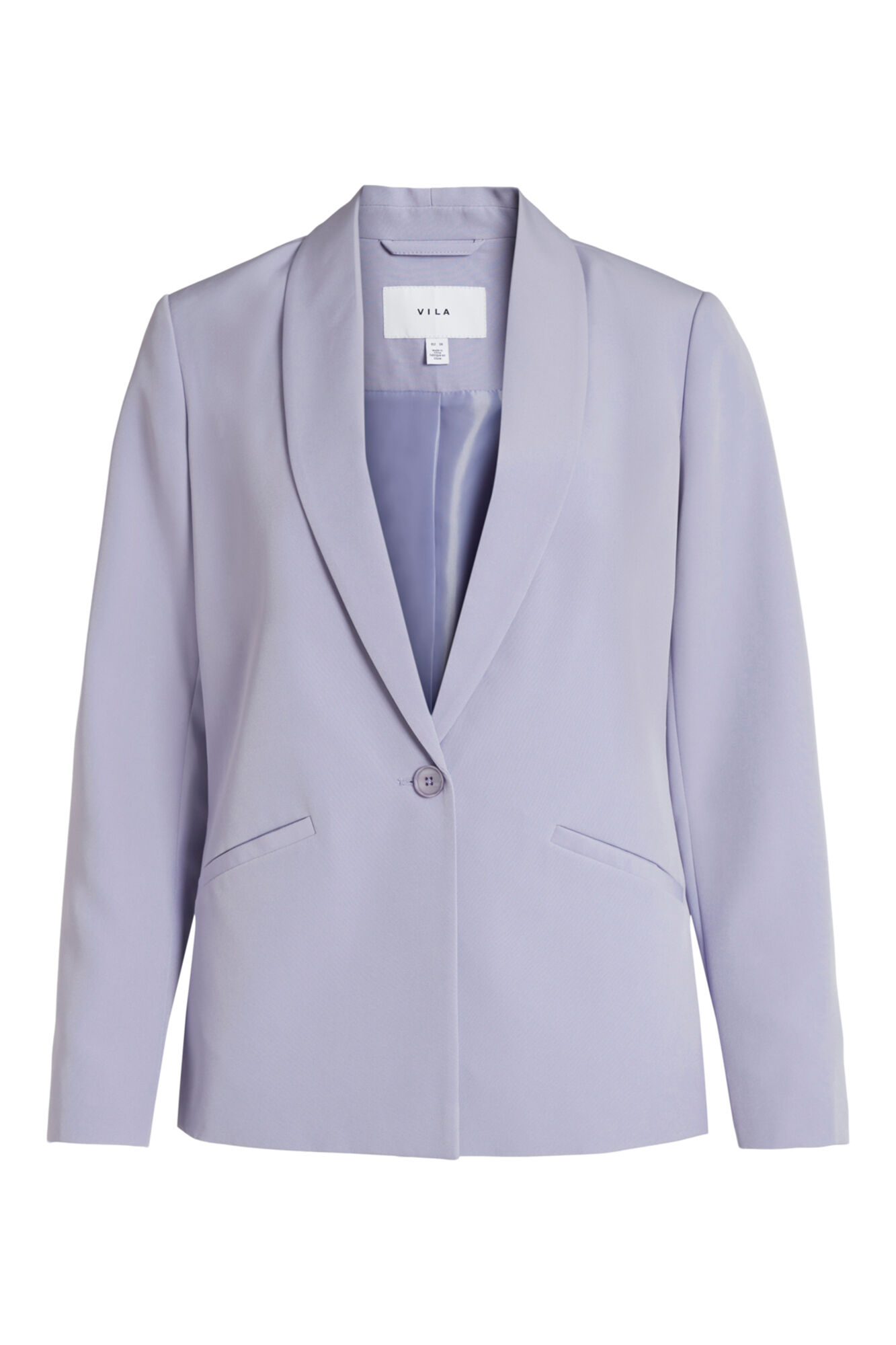 Blazer clássico de manga comprida - Roxo