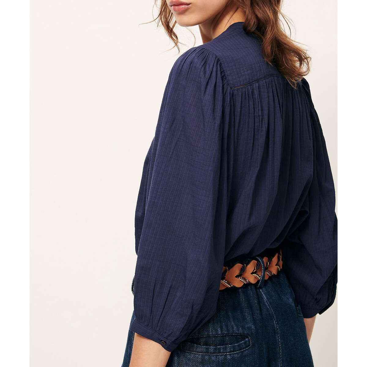 SESSUN<br>Blusa listrada com mangas 3/4 SAVI