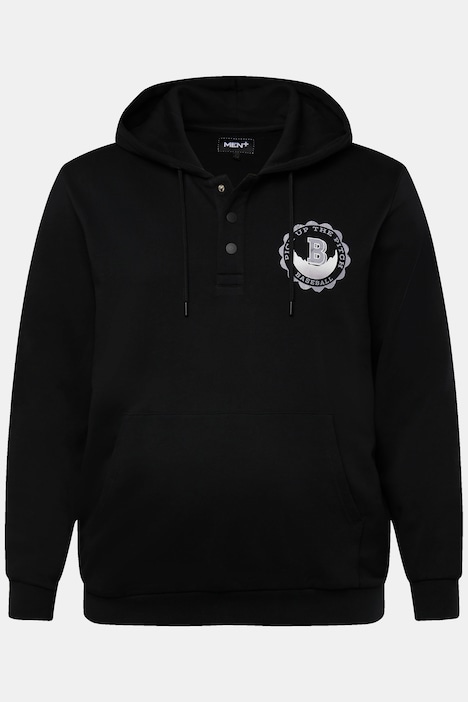 Men+ Hoodie, Sweat, Kapuze, Brustprint, bis 8 XL
