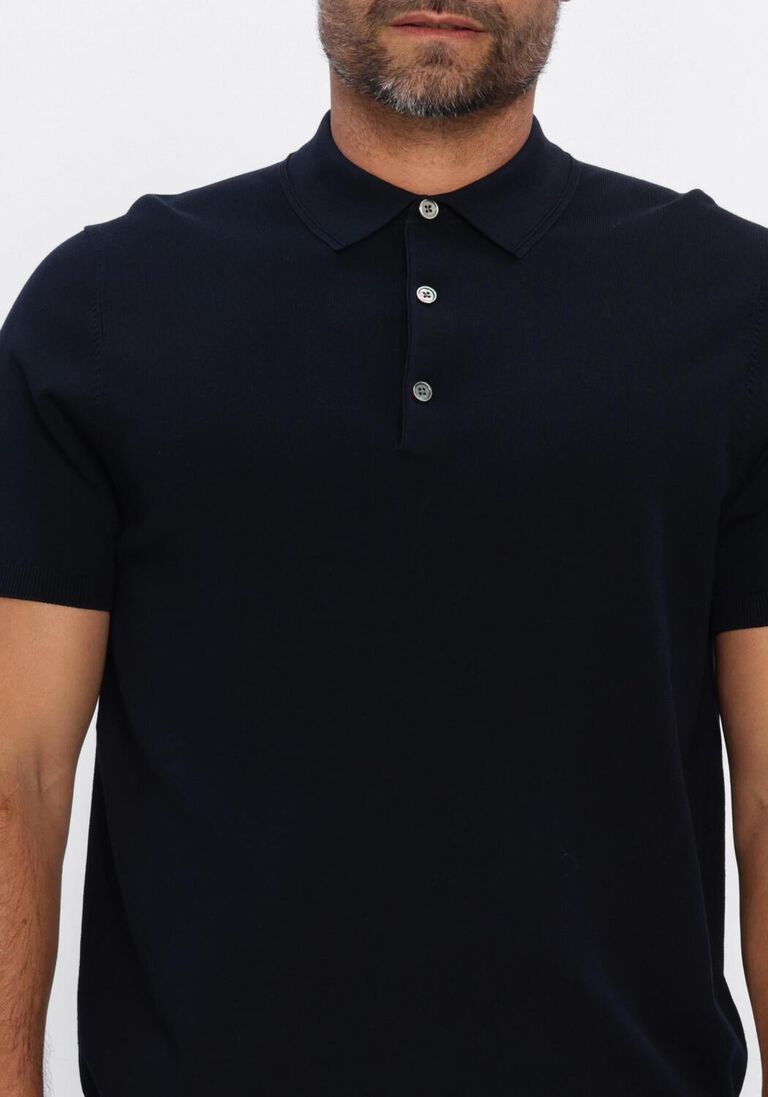 donkerblauwe profuomo polo polo ss luxury basic