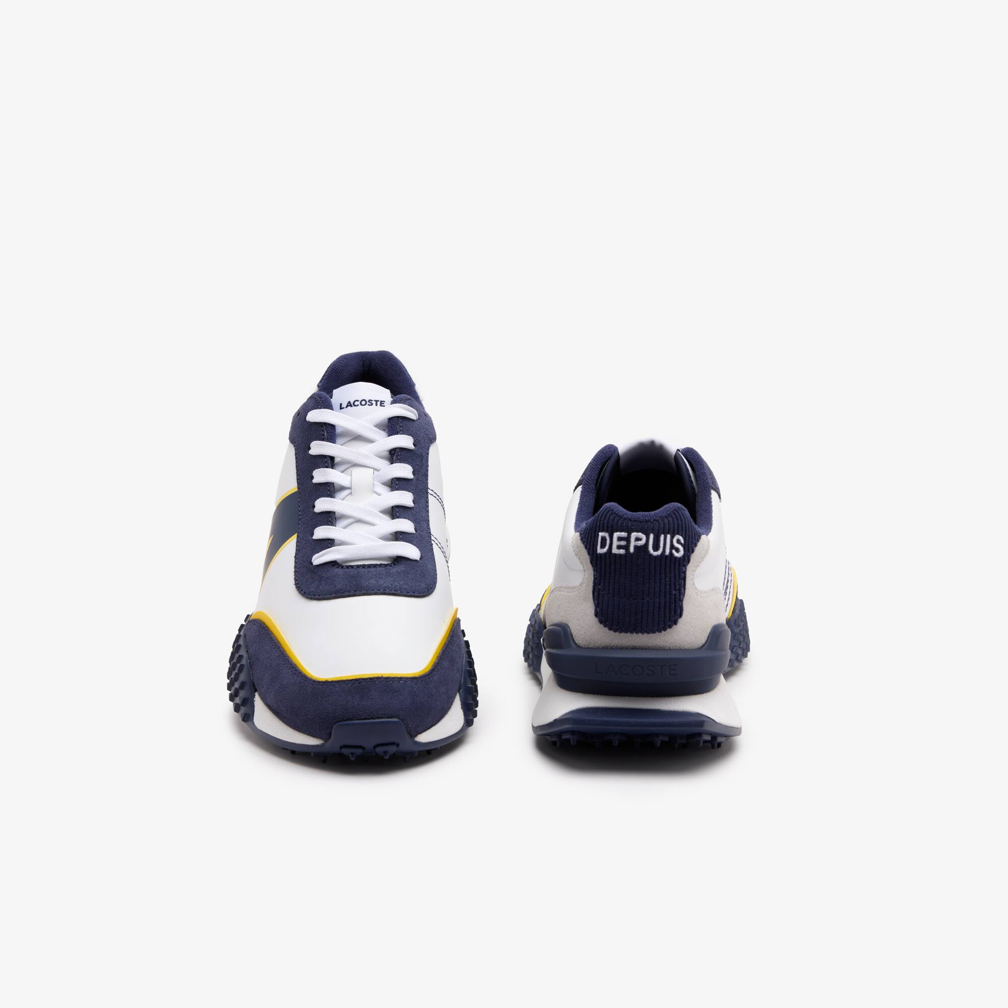 Herren-Sneaker L-Spin Deluxe aus Leder und Kord Sneakers - Weiss - Lacoste - Herren