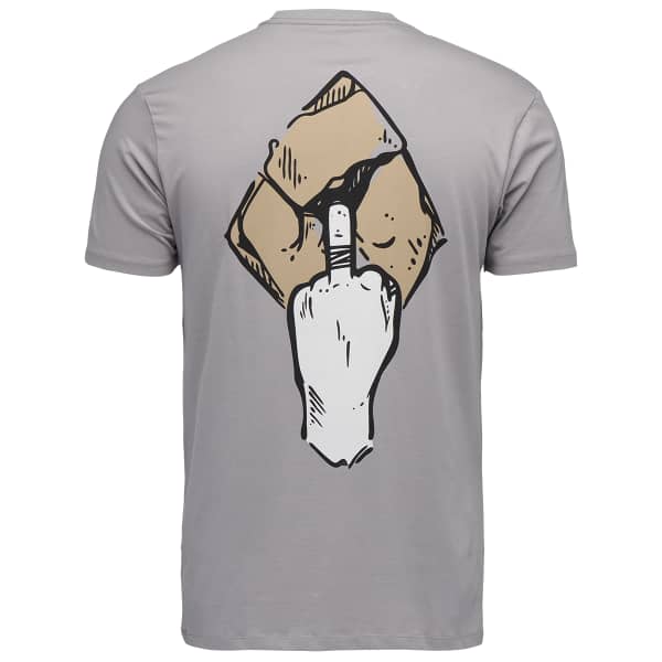 T-shirt escalade BLACK DIAMOND MONO POCKET SS TEE PEWTER