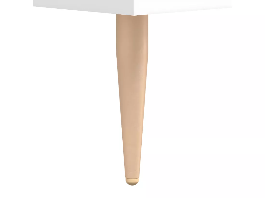 Bureau blanc 140x50x75 cm bois d'ingénierie