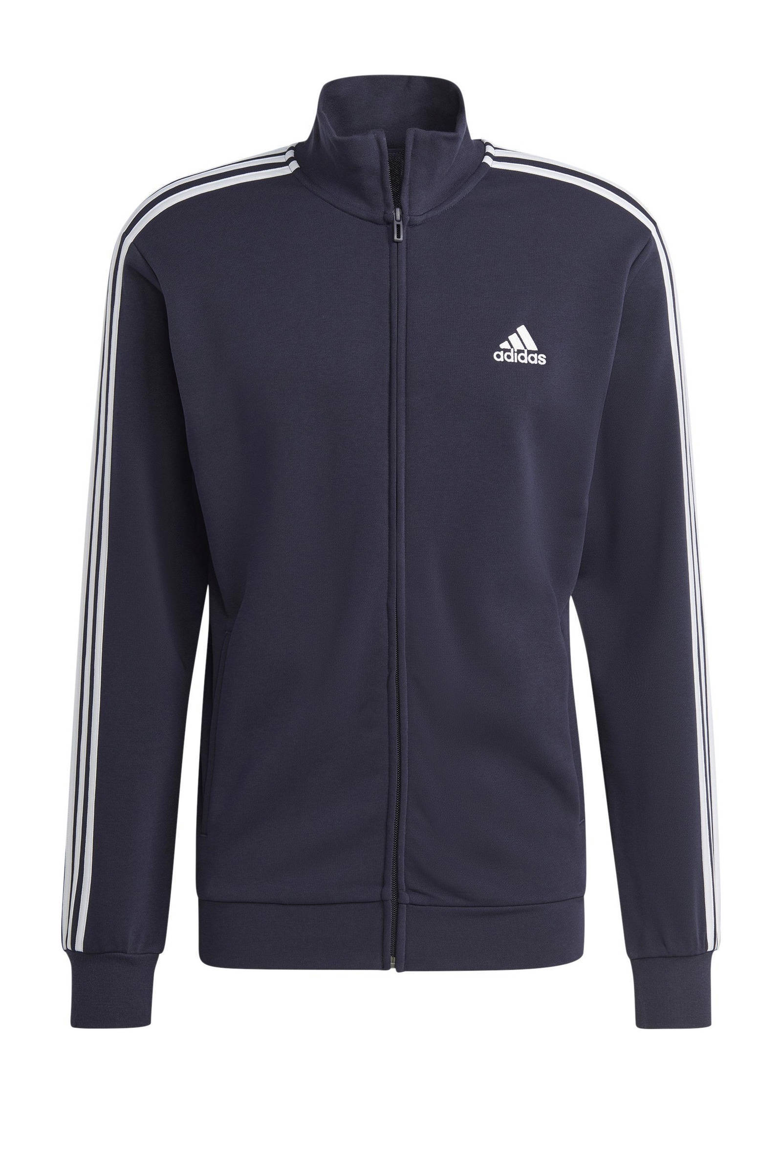 adidas trainingspak donkerblauw/wit