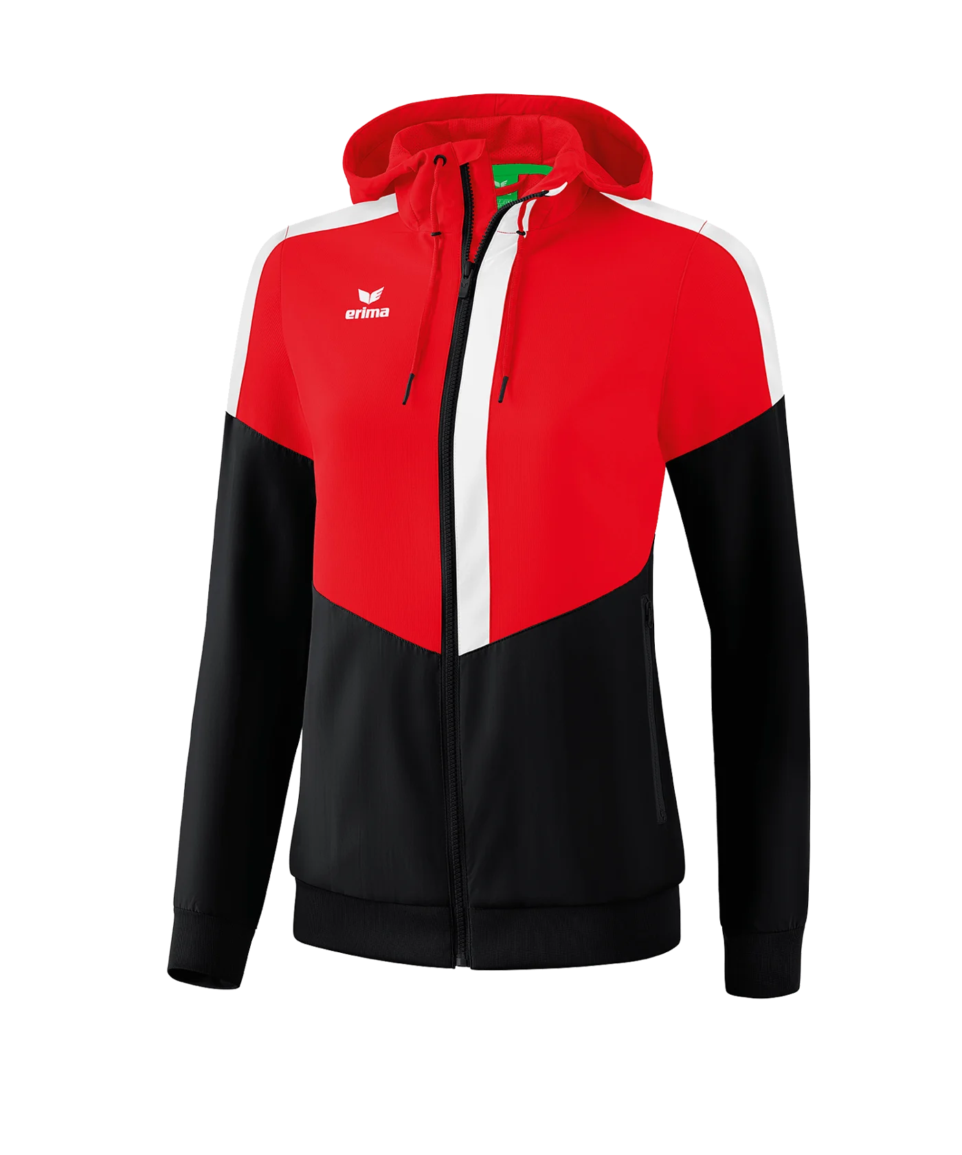 Erima Squad Präsentationsjacke Damen Rot Schwarz