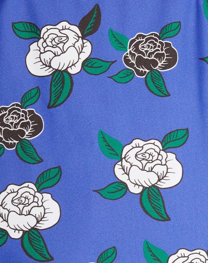 UV-Badeanzug ROSES in blue