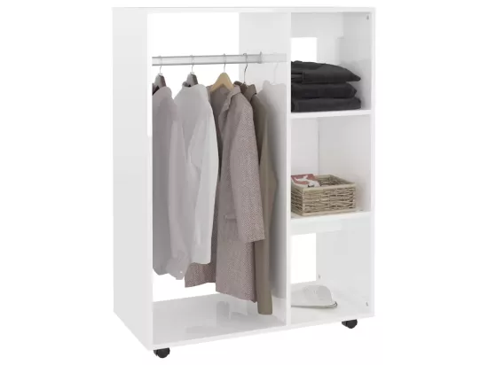 Garde-robe Blanc brillant 80x40x110