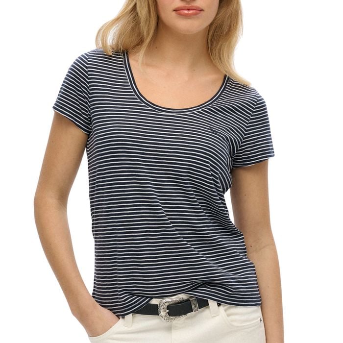 Superdry Scoop Neck Shirt Dames