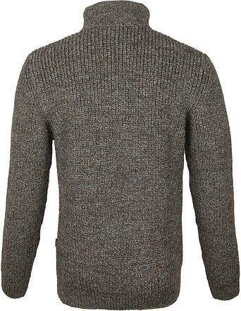 Barbour NewTyne Zip Trui Wol Donkergroen MKN0790-KH71 kopen