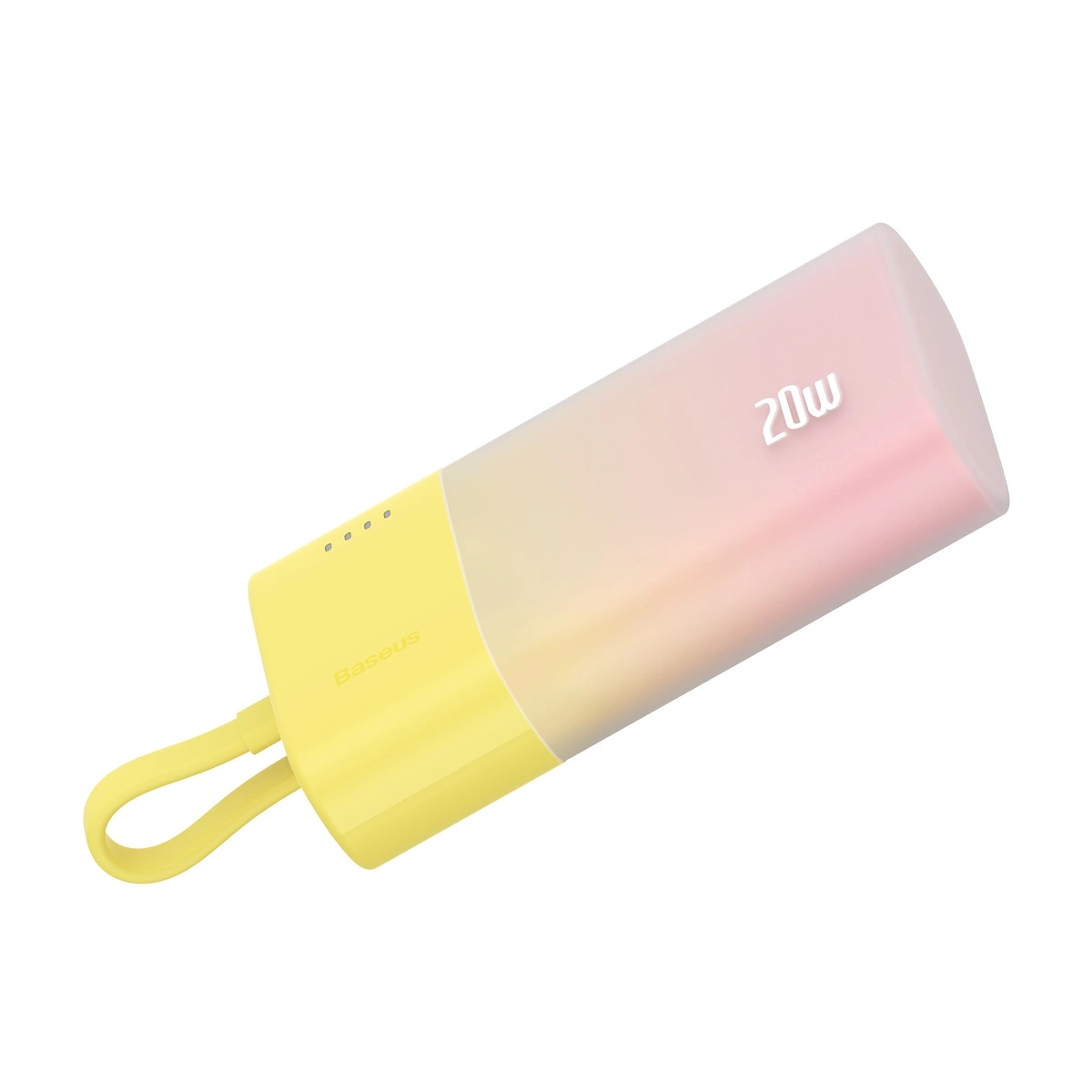 (20W) 5200mAh USB C Powerbank Power Delivery Ladegerät inkl. Lightning Ladekabel - Custard Yellow