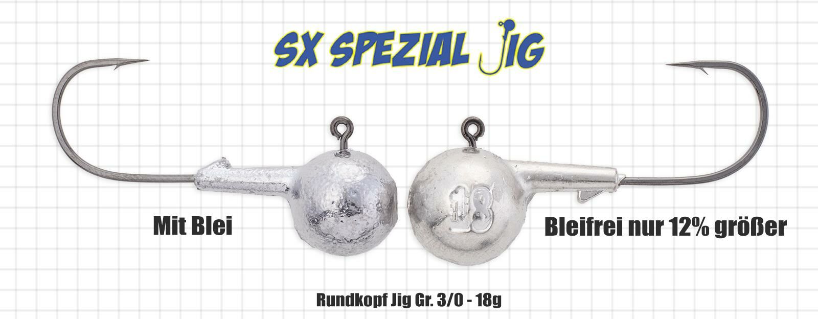 SX Spezial Rundkopf Jigs (bleifrei) (ShadXPerts)
