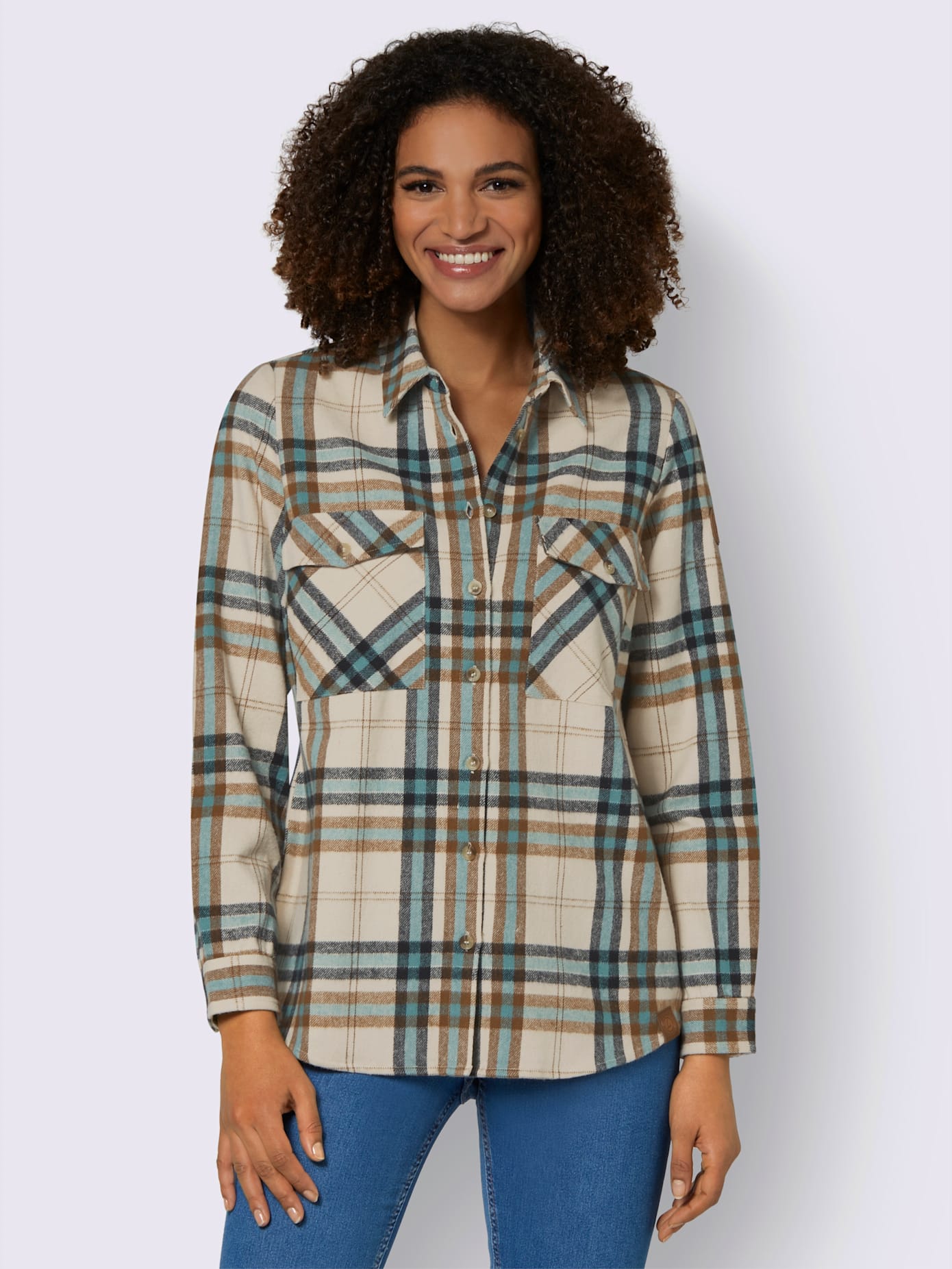 Chemisier en flanelle pur coton