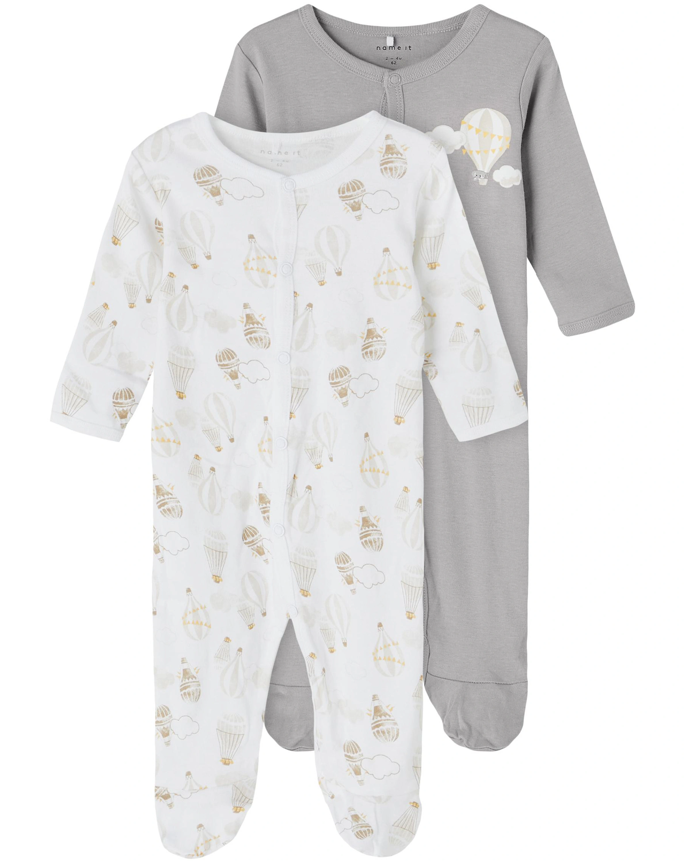 Schlafstrampler NBNNIGHTSUIT - BALLOON 2er Pack in alloy