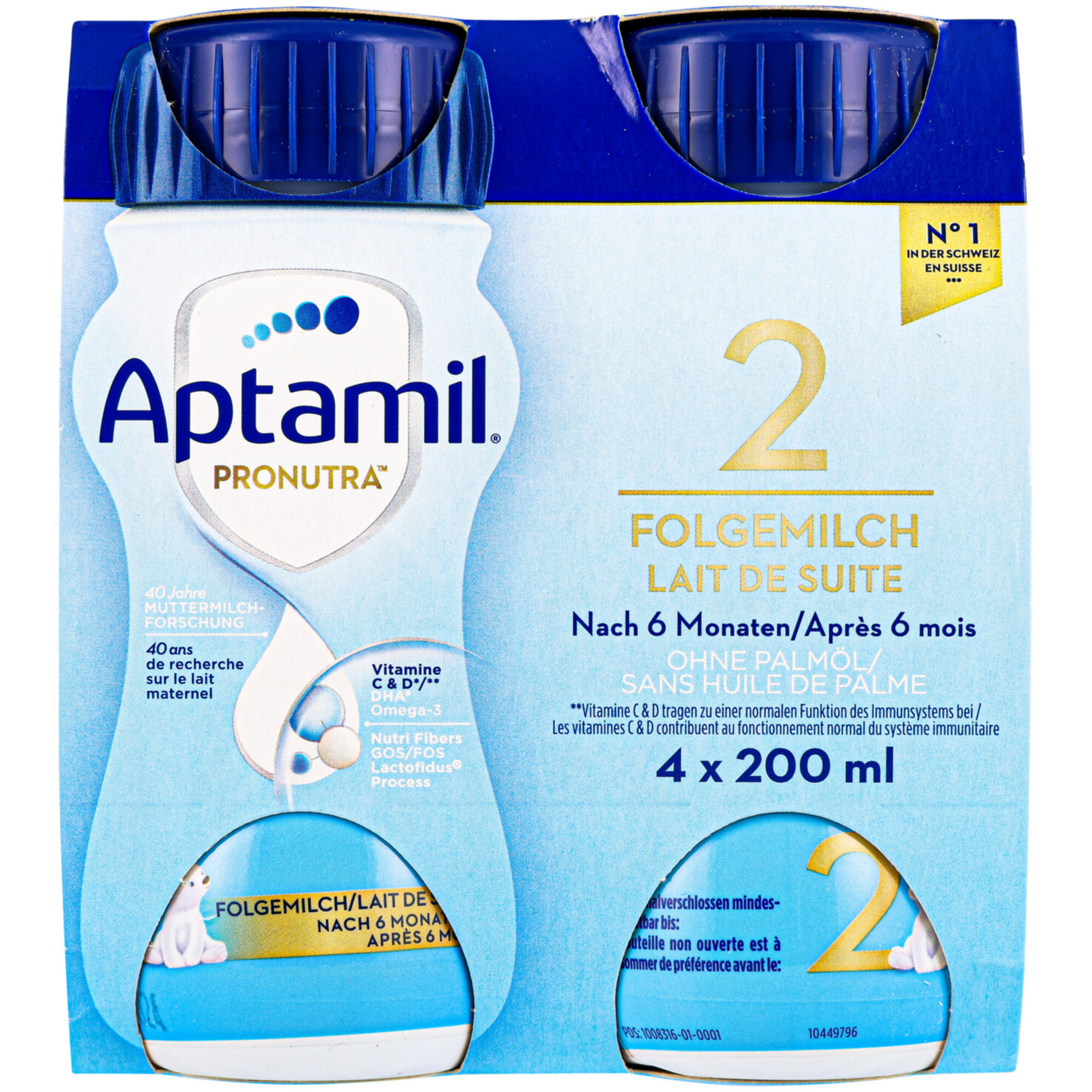 Aptamil Folgemilch 2 trinkfertig 6+ Monate 4x200ml