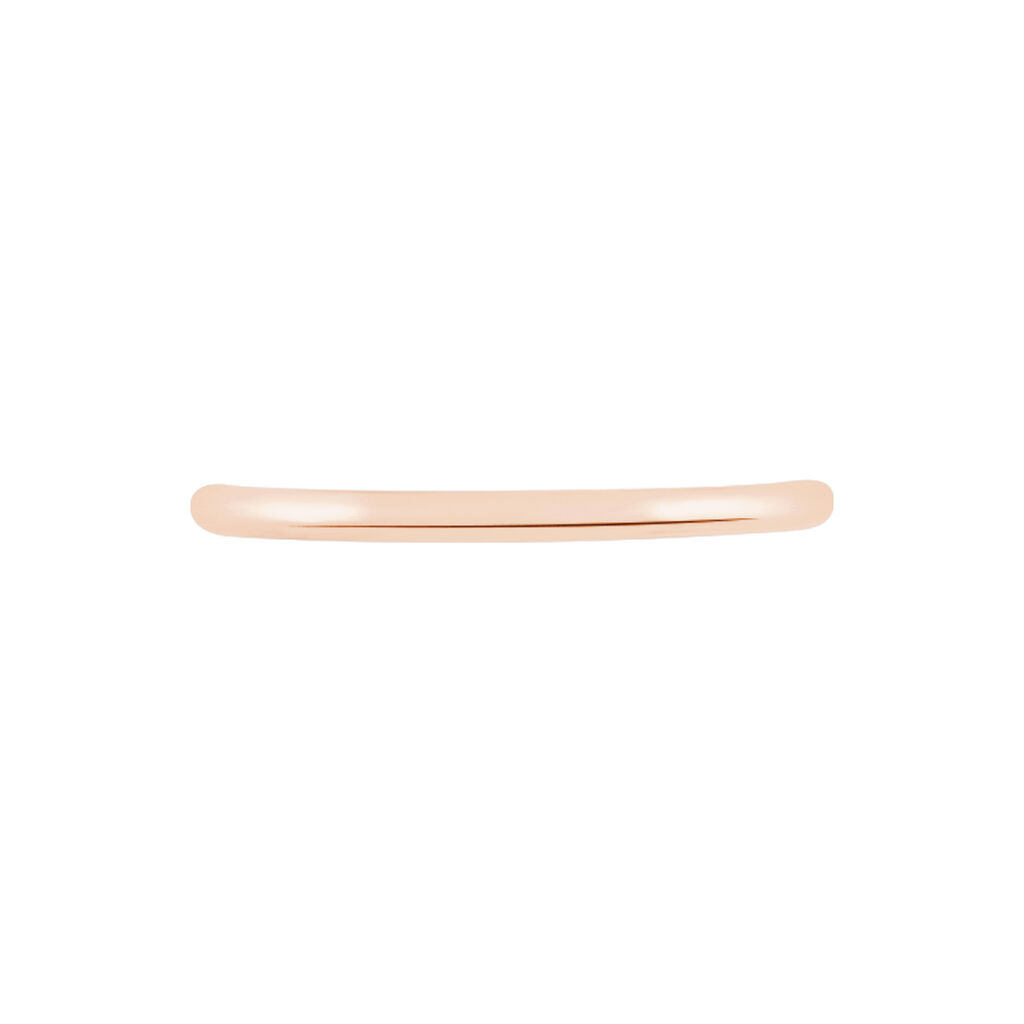 Alliance Meredithe Demi Jonc Classique Or Rose