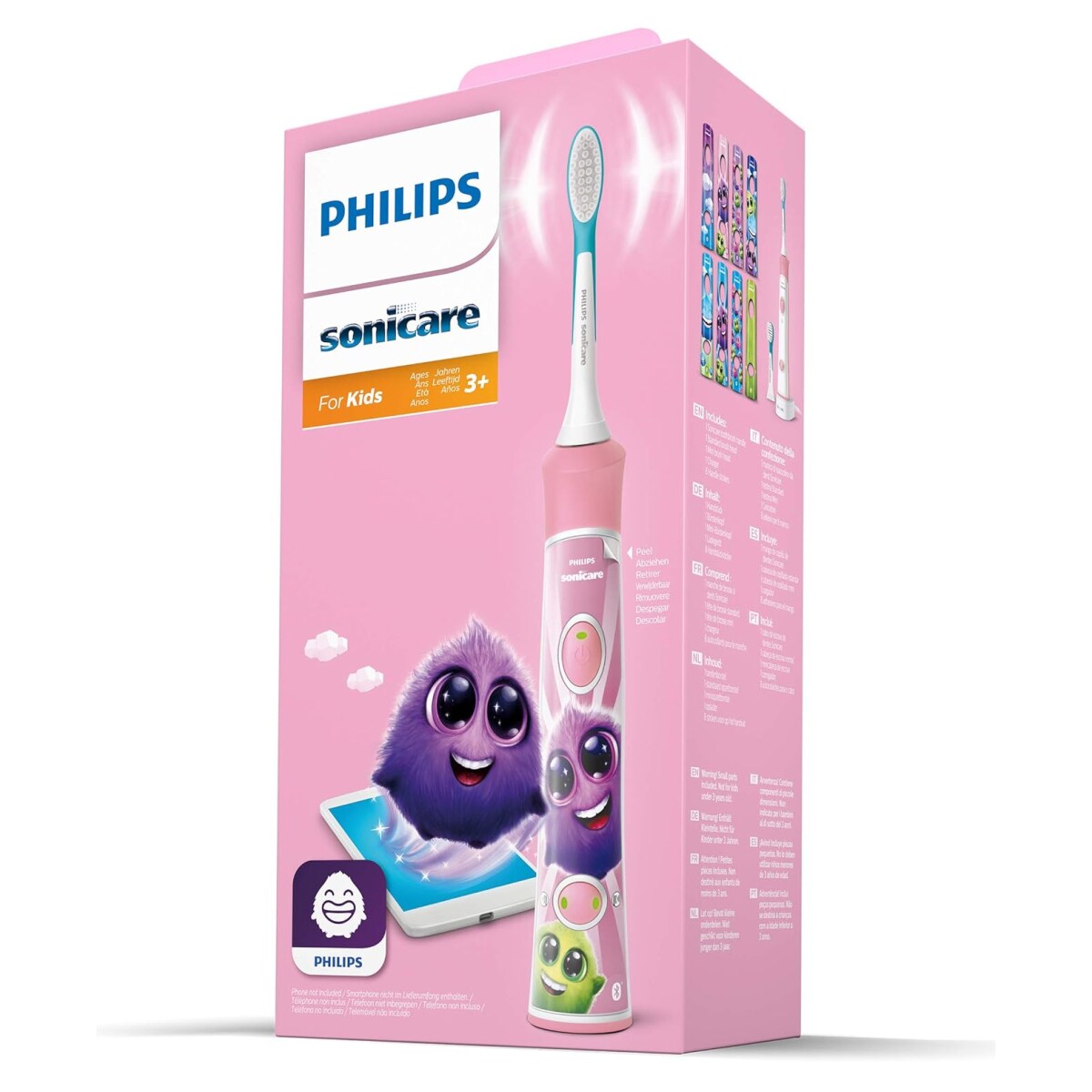 Philips Sonicare for Kids elektrische Zahnbürste - Schallzahnbürste mit Timer, App-Unterstüzung und Bluetooth