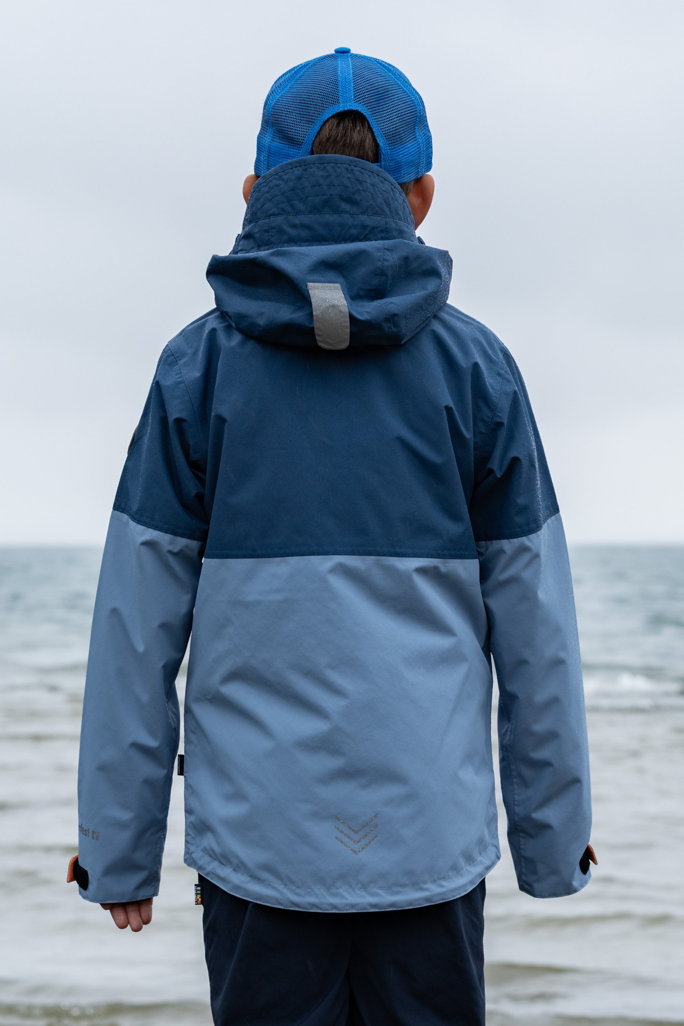 Kinder Regenjacke Puck dark denim