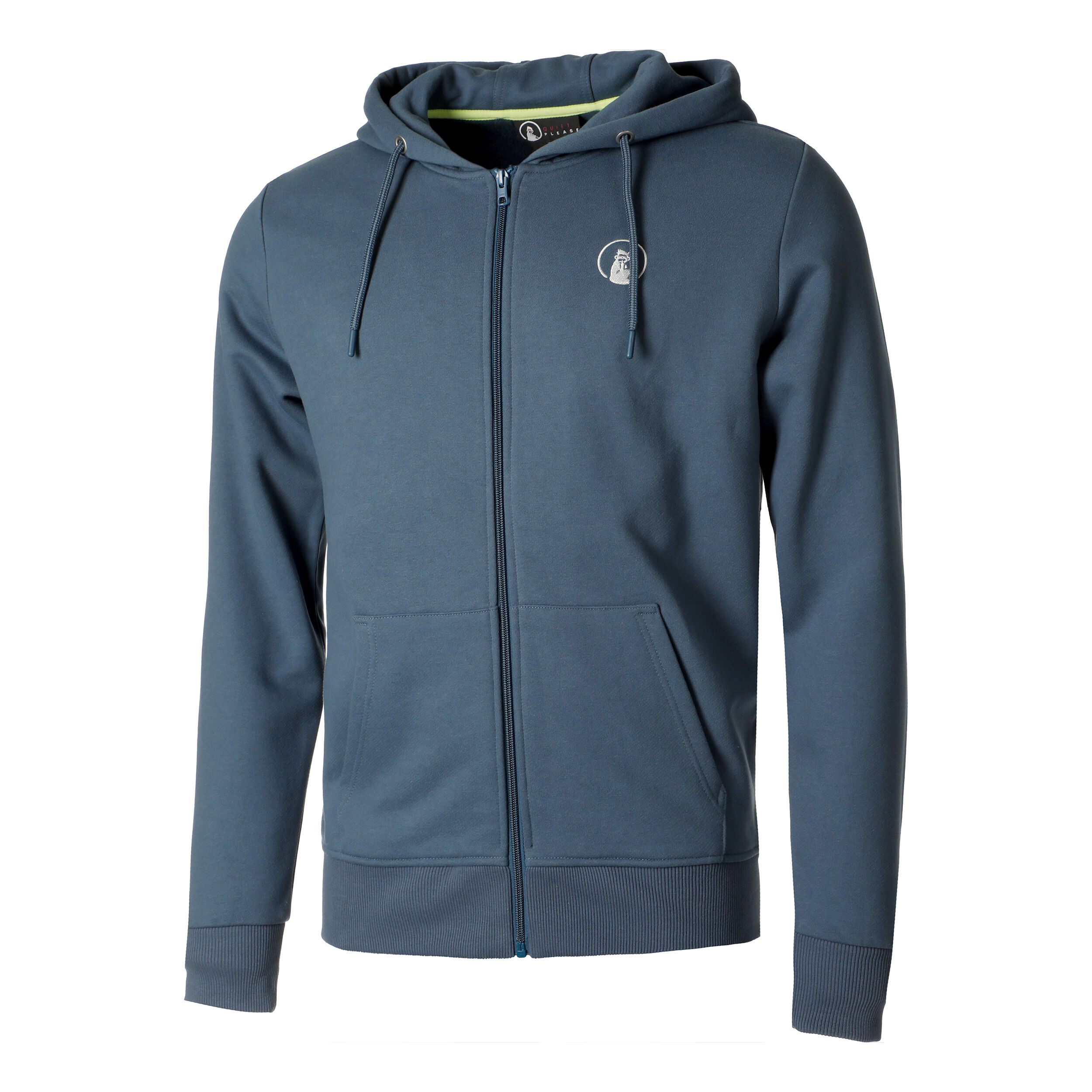 Quiet Please Linear Gilet En Coton Hommes - Bleu