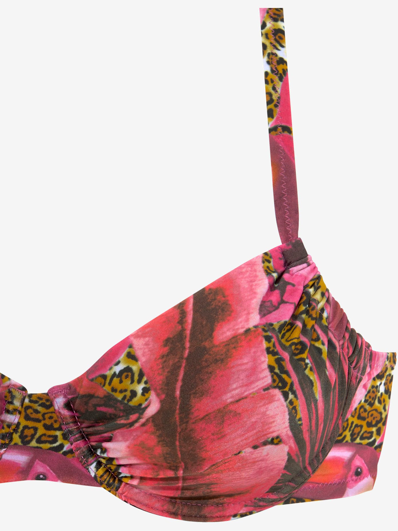 Maillot de bain à armatures aspect jungle