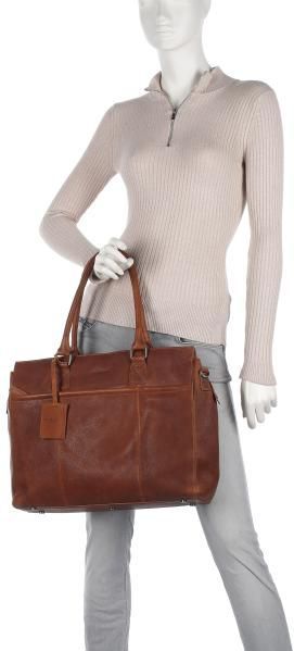 Burkely - Antique Avery - Laptoptas - Bruin - Leer