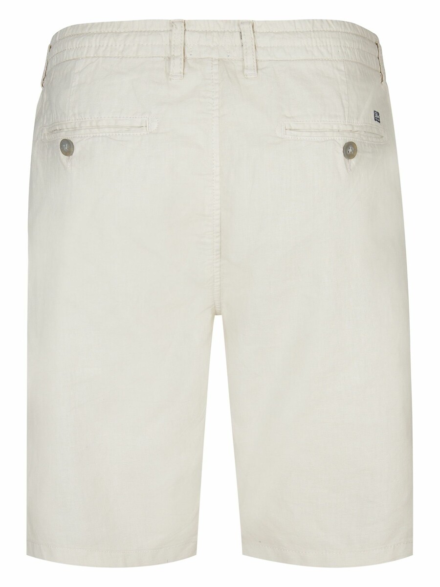 INDÚSTRIAS PETROLÍFERAS<br>Shorts de algodão e linho com cordão